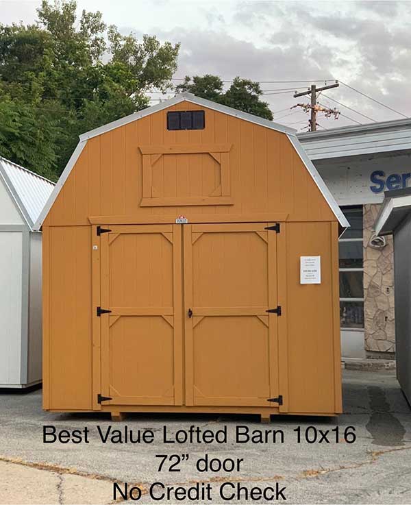 Derksen buildings- Best value loften barn 10x16