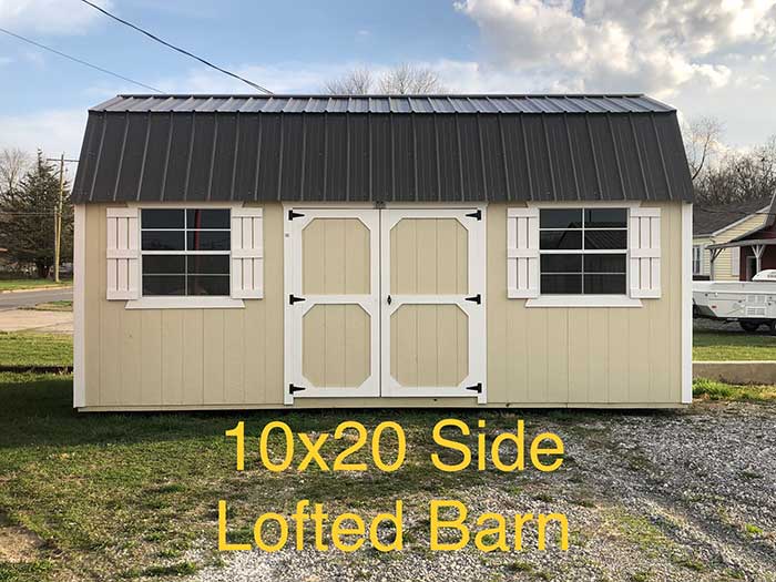 Derksen buildings- 10x20' side lofted barn