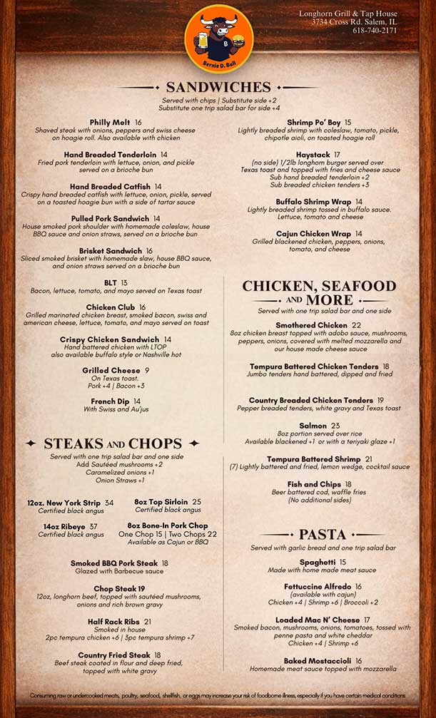 Food menu page 2