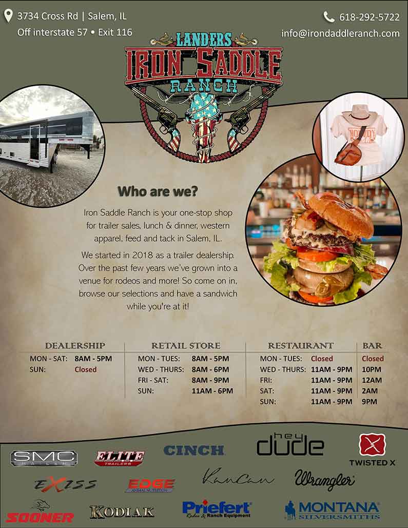 Illinois trailer sales dealer, lunch and dinner, feed and tack all in one